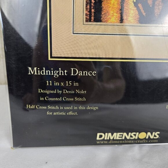 Dimensions "Midnight Dance" 11" x 15" Counted Cross Stitch Kit NWT - Picture 5 of 9